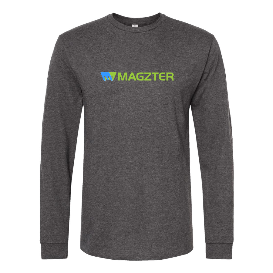 Men's MAGZTER Logo Cotton Long Sleeve T-Shirt