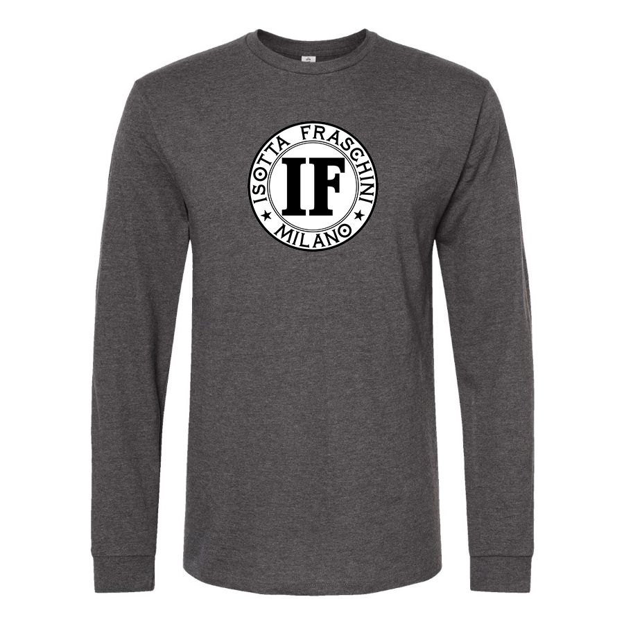 Men's Isotta Fraschini Logo Cotton Long Sleeve T-Shirt
