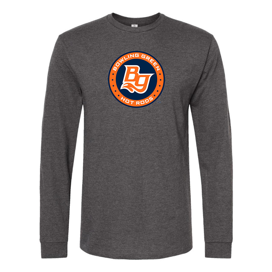 Men's Bowling Green Hot Rods Logo Cotton Long Sleeve T-Shirt