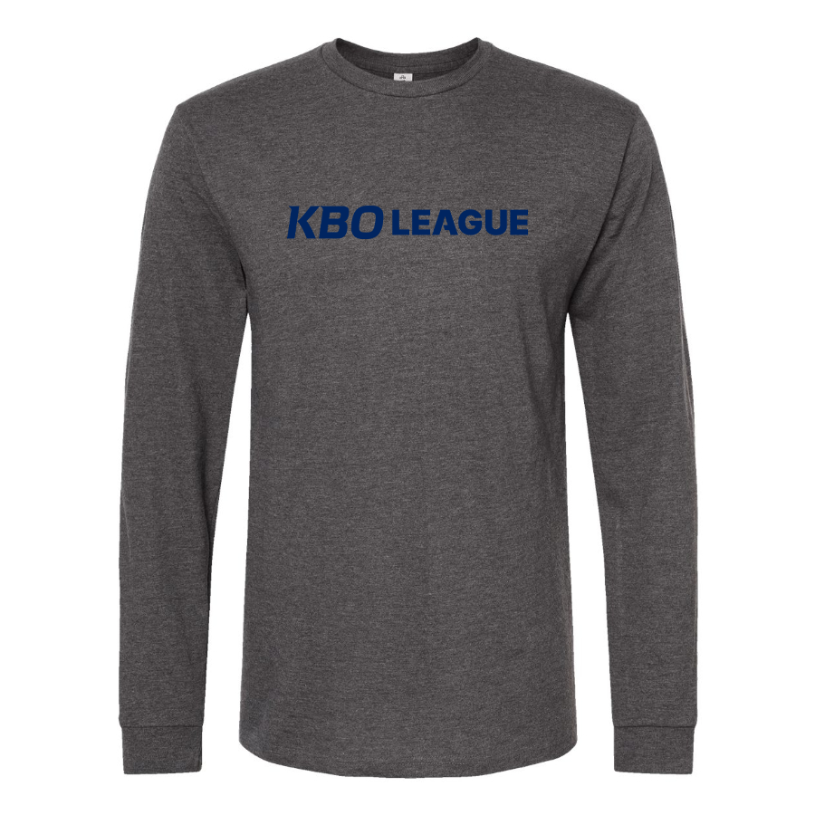 Men's KBO League Logo Cotton Long Sleeve T-Shirt