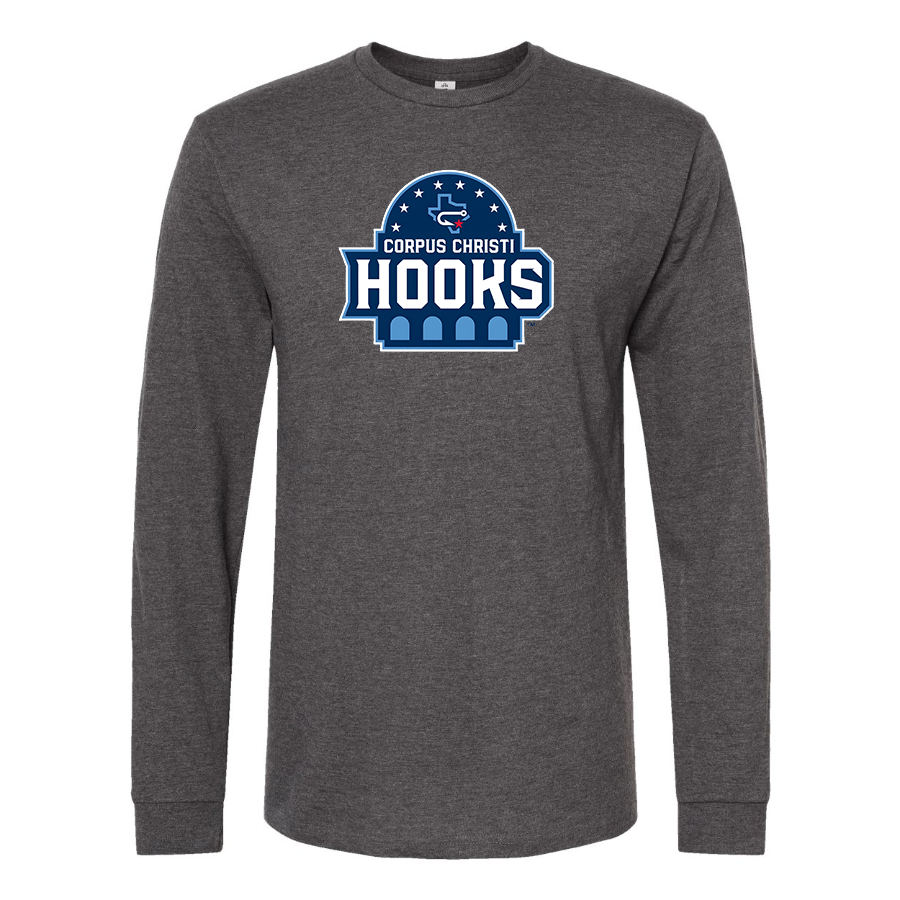 Men's Corpus Christi Hooks Logo Cotton Long Sleeve T-Shirt