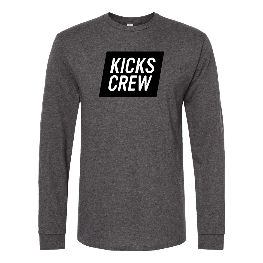 Men's Kickscrew Logo Cotton Long Sleeve T-Shirt