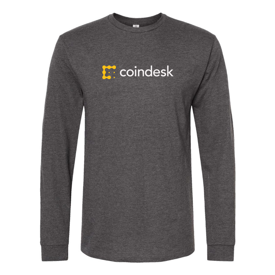 Men's CoinDesk Logo Cotton Long Sleeve T-Shirt