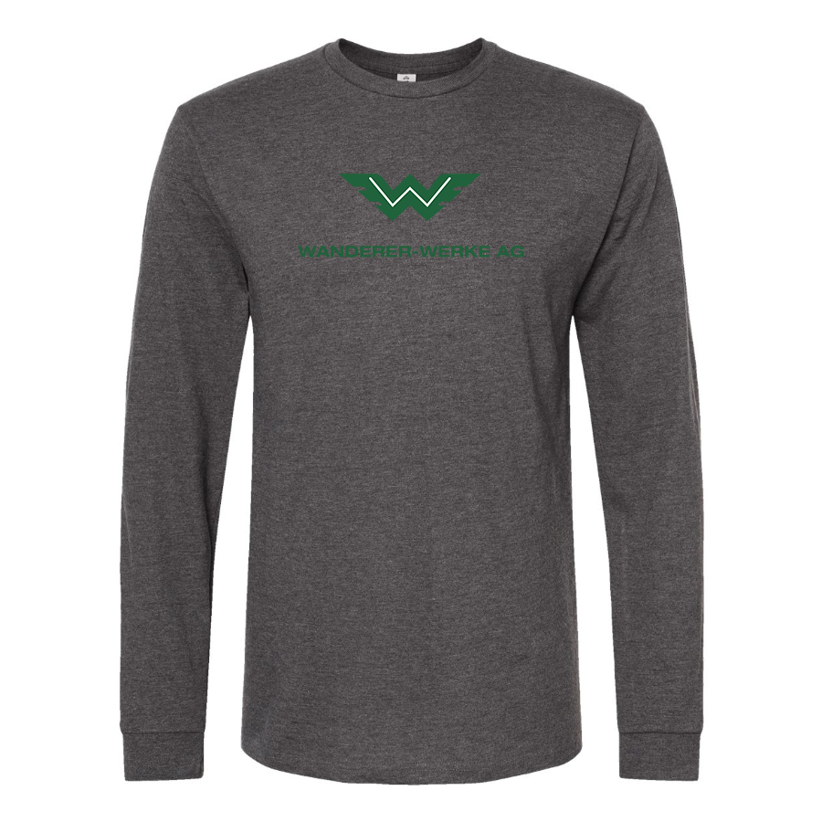 Men's Wanderer Werke Logo  Cotton Long Sleeve T-Shirt