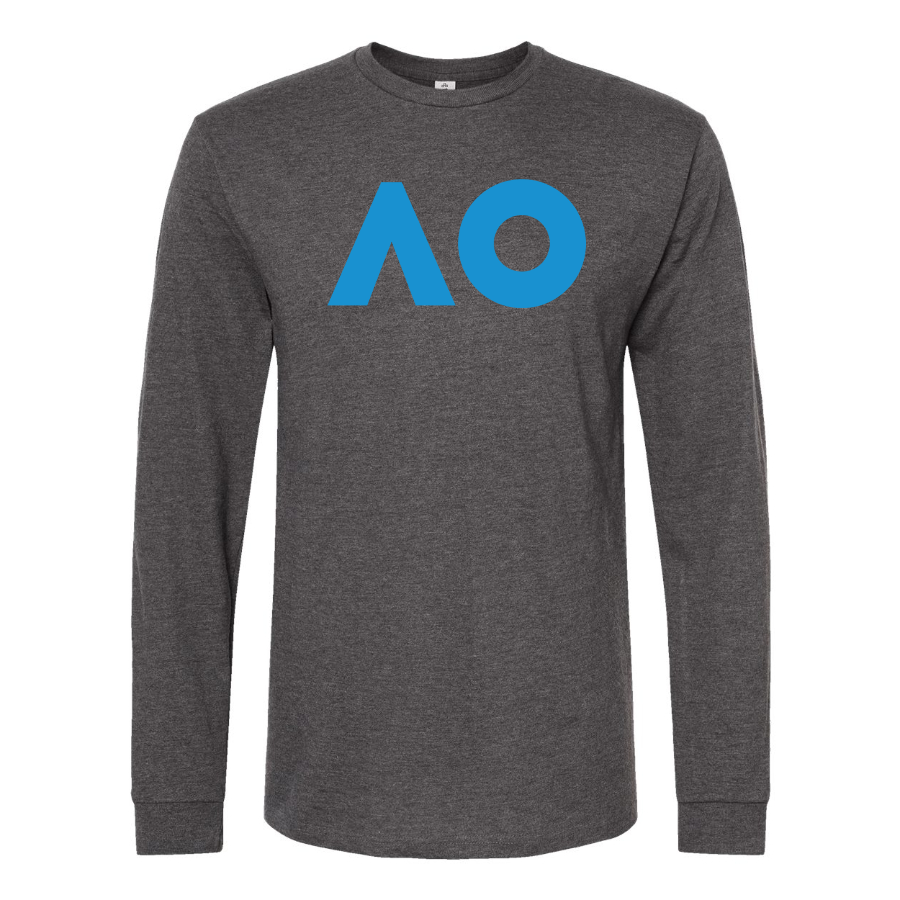 Men's Australian Open Logo Cotton Long Sleeve T-Shirt