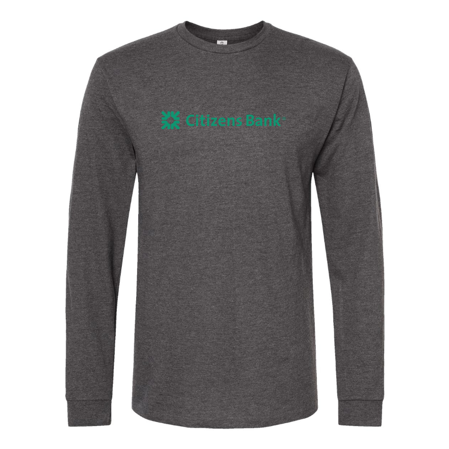 Men's Citizens Bank Logo Cotton Long Sleeve T-Shirt
