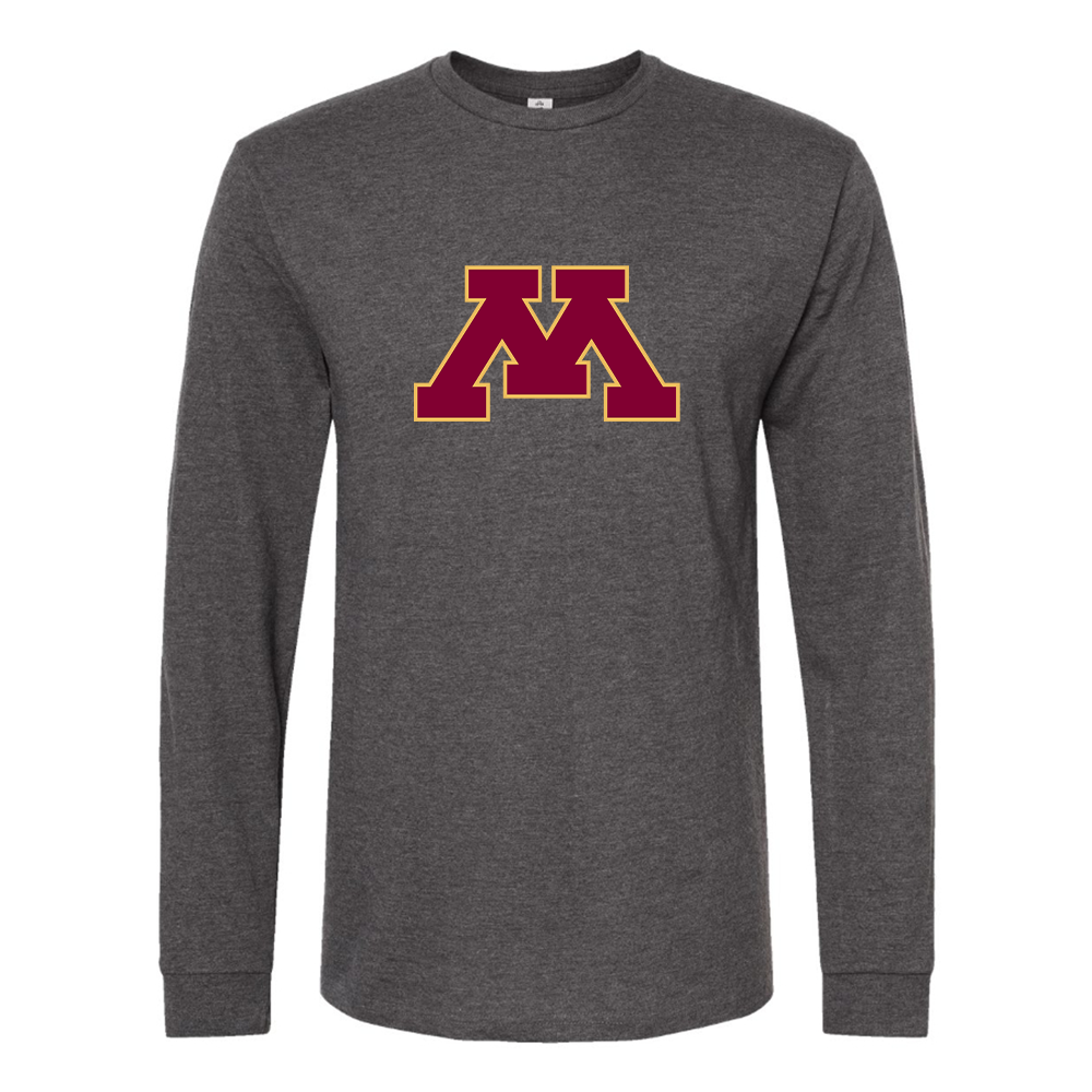Men's Minnesota Golden Gophers Logo Cotton Long Sleeve T-Shirt