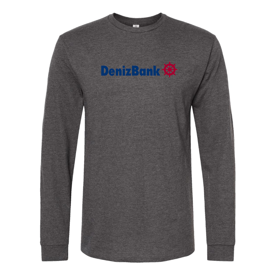 Men's DenizBank Logo Cotton Long Sleeve T-Shirt