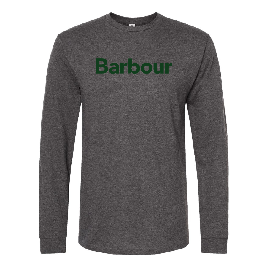 Men's Barbour Logo Cotton Long Sleeve T-Shirt