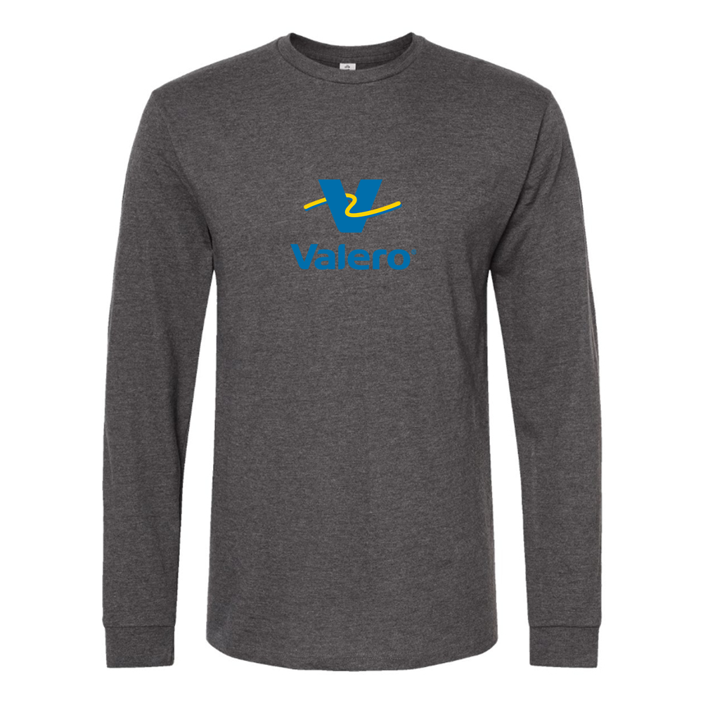 Men's Valero Gas Station Logo Cotton Long Sleeve T-Shirt