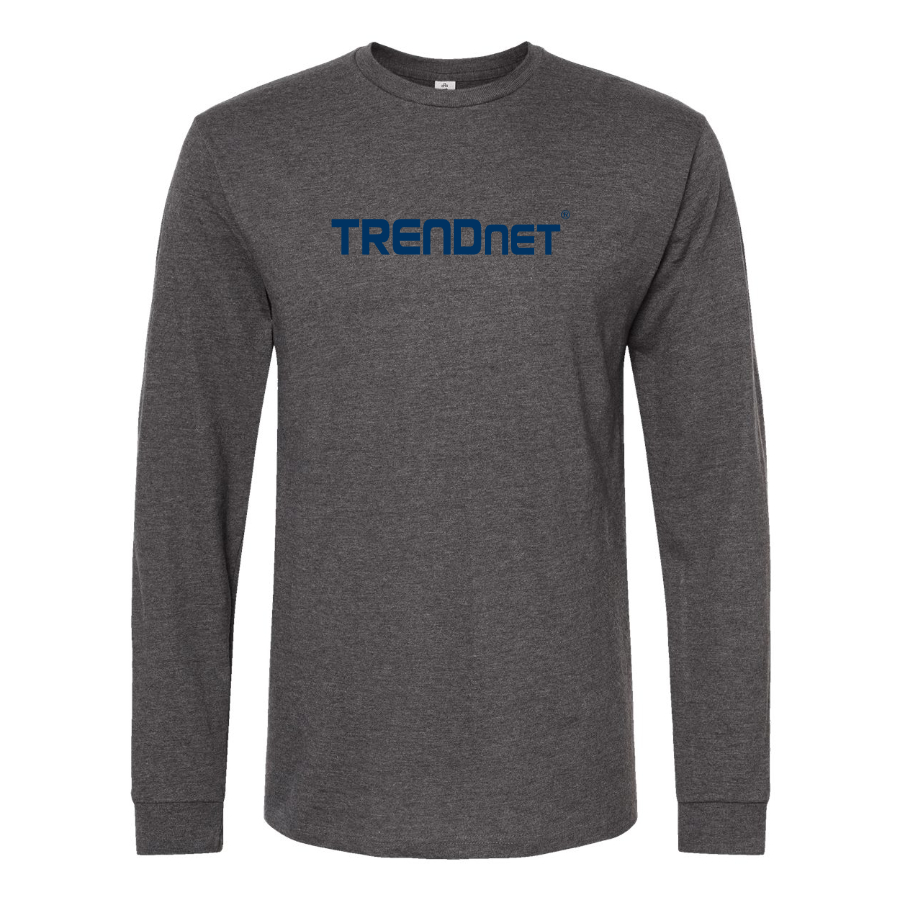 Men's TRENDnet Logo Cotton Long Sleeve T-Shirt