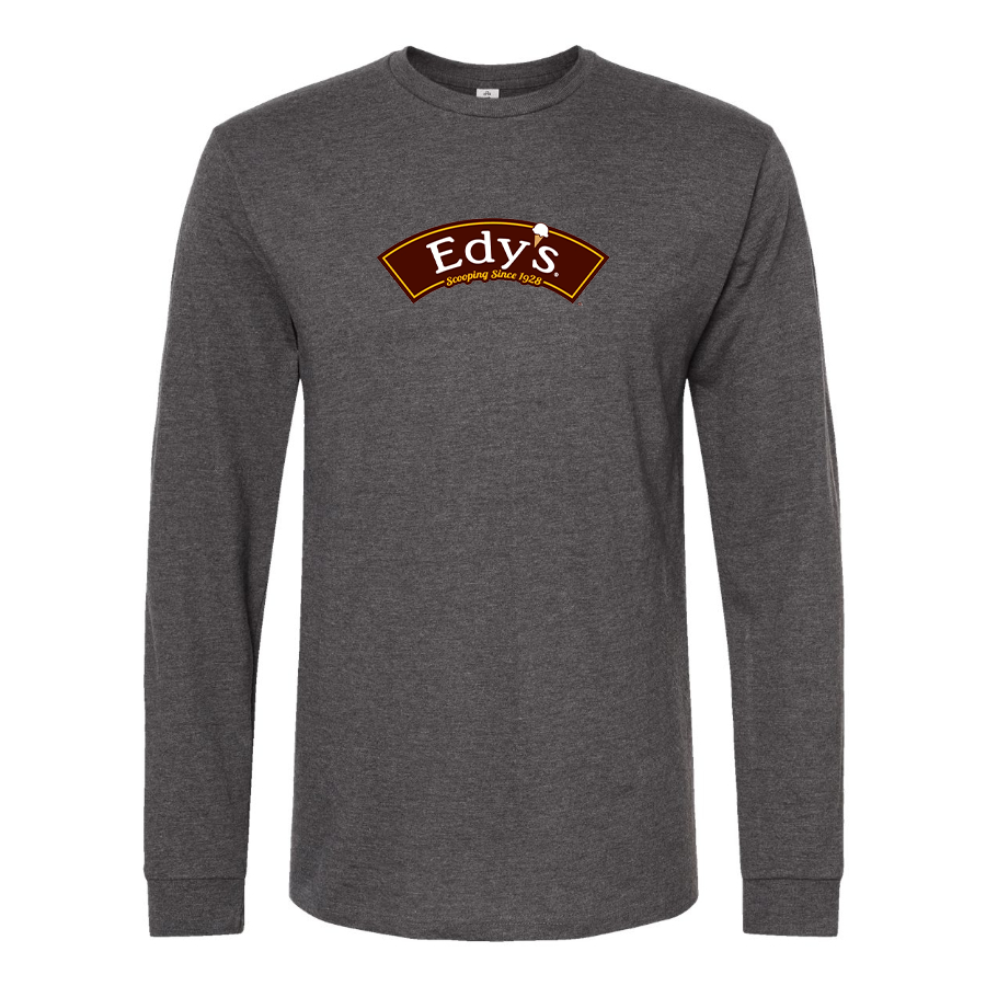 Men's Edys  Logo Cotton Long Sleeve T-Shirt