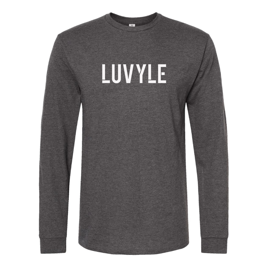 Men's Luvyle Logo Cotton Long Sleeve T-Shirt