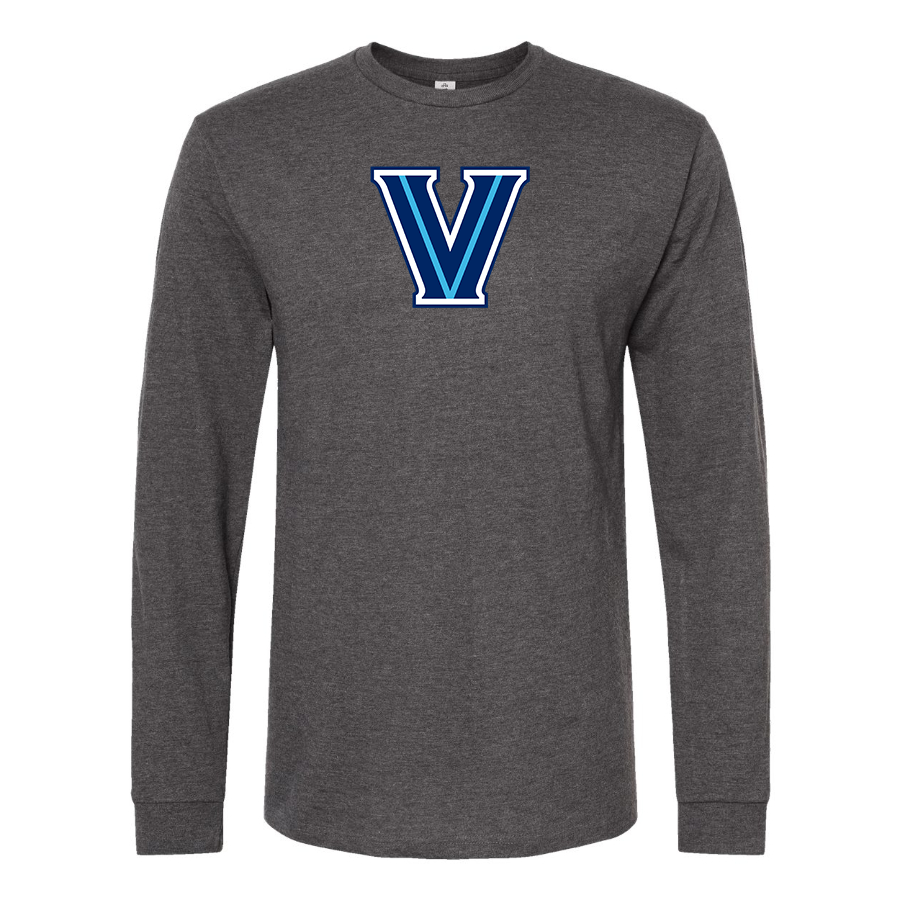Men's Villanova Wildcats Logo  Cotton Long Sleeve T-Shirt
