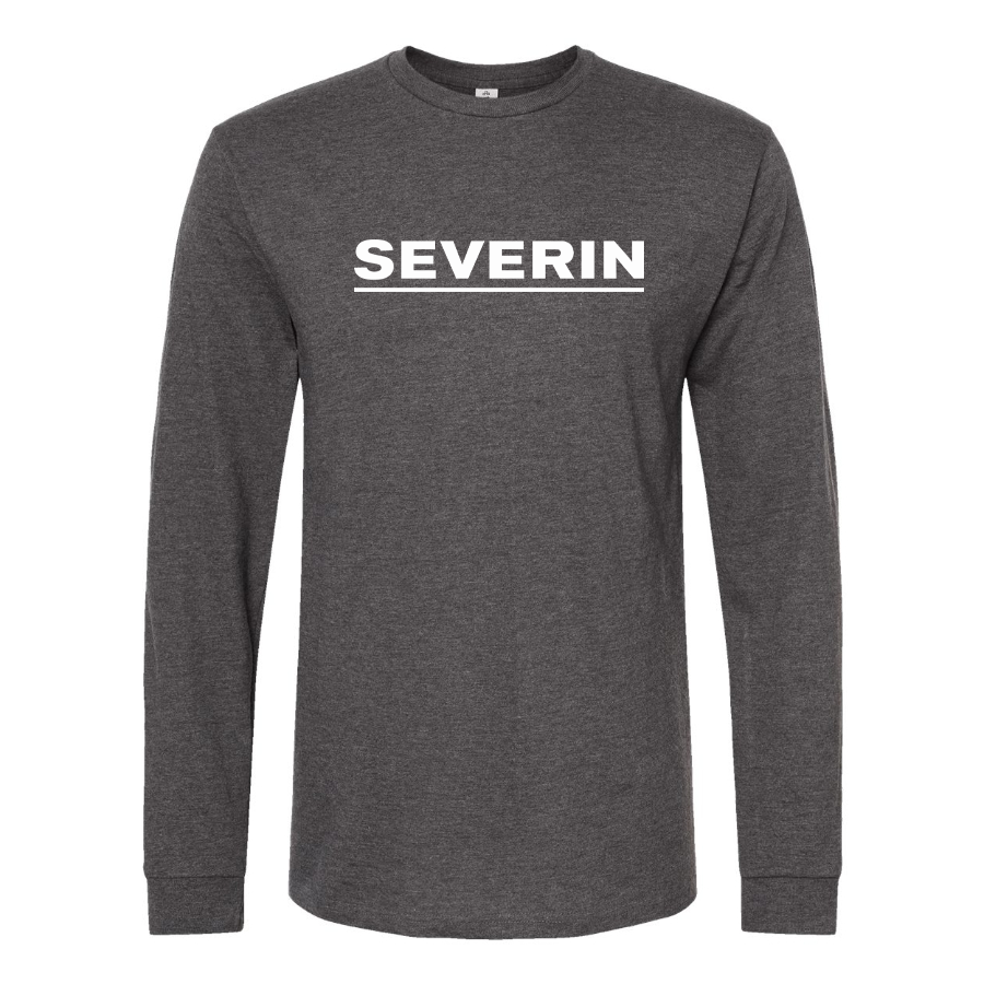 Men's Severin Logo  Cotton Long Sleeve T-Shirt