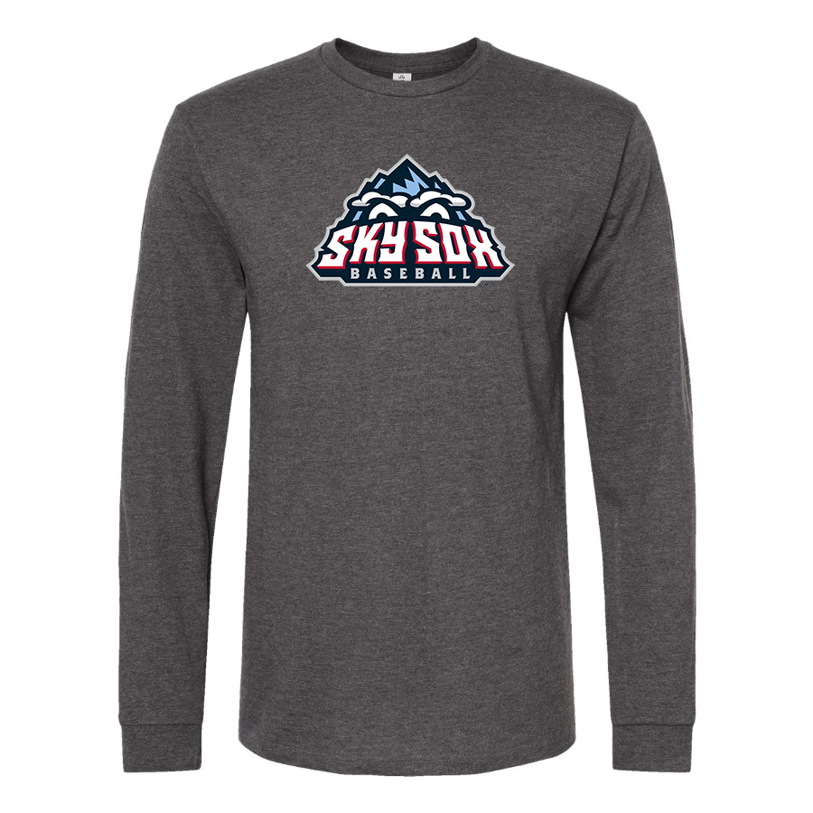 Men's Colorado Springs Sky Sox  Logo Cotton Long Sleeve T-Shirt