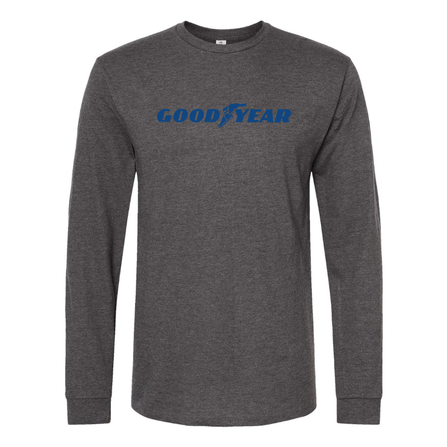 Men's Goodyear Logo Cotton Long Sleeve T-Shirt