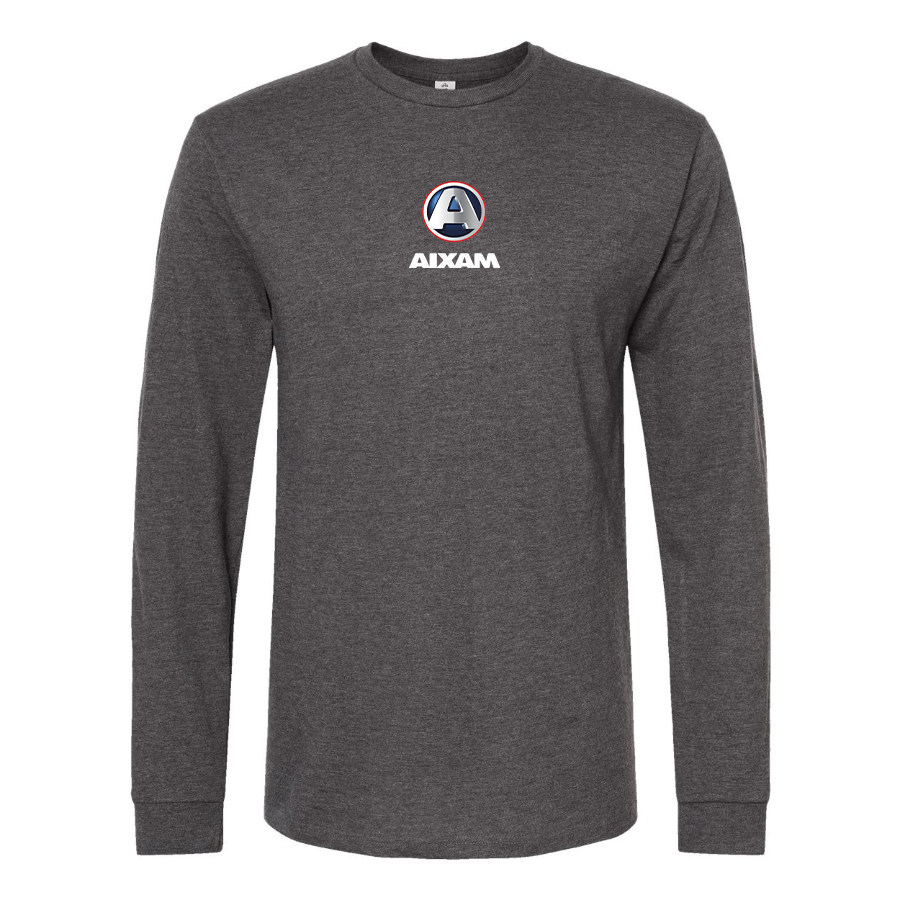 Men's Aixam Logo Cotton Long Sleeve T-Shirt