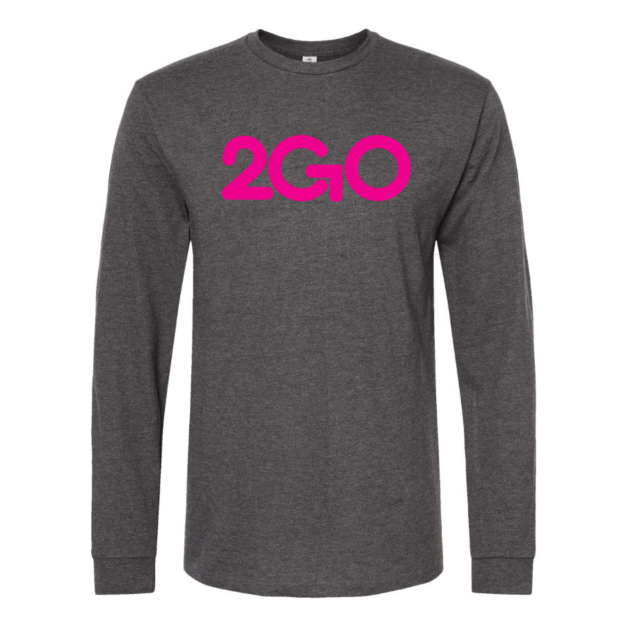 Men's  2GO Logo Cotton Long Sleeve T-Shirt