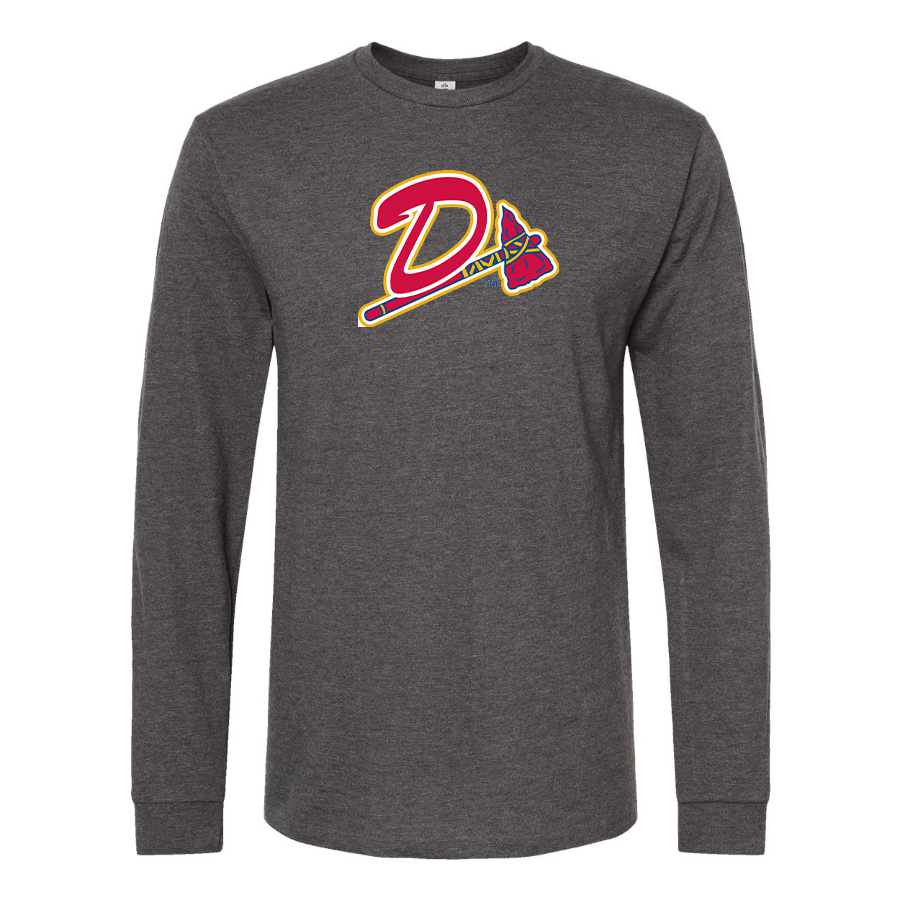 Men's Danville Braves Logo Cotton Long Sleeve T-Shirt
