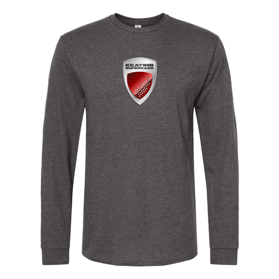 Men's Keating-Supercars Logo Cotton Long Sleeve T-Shirt