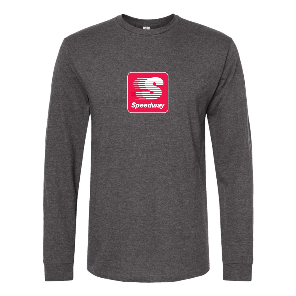 Men's Speedway Gas Station  Logo Cotton Long Sleeve T-Shirt