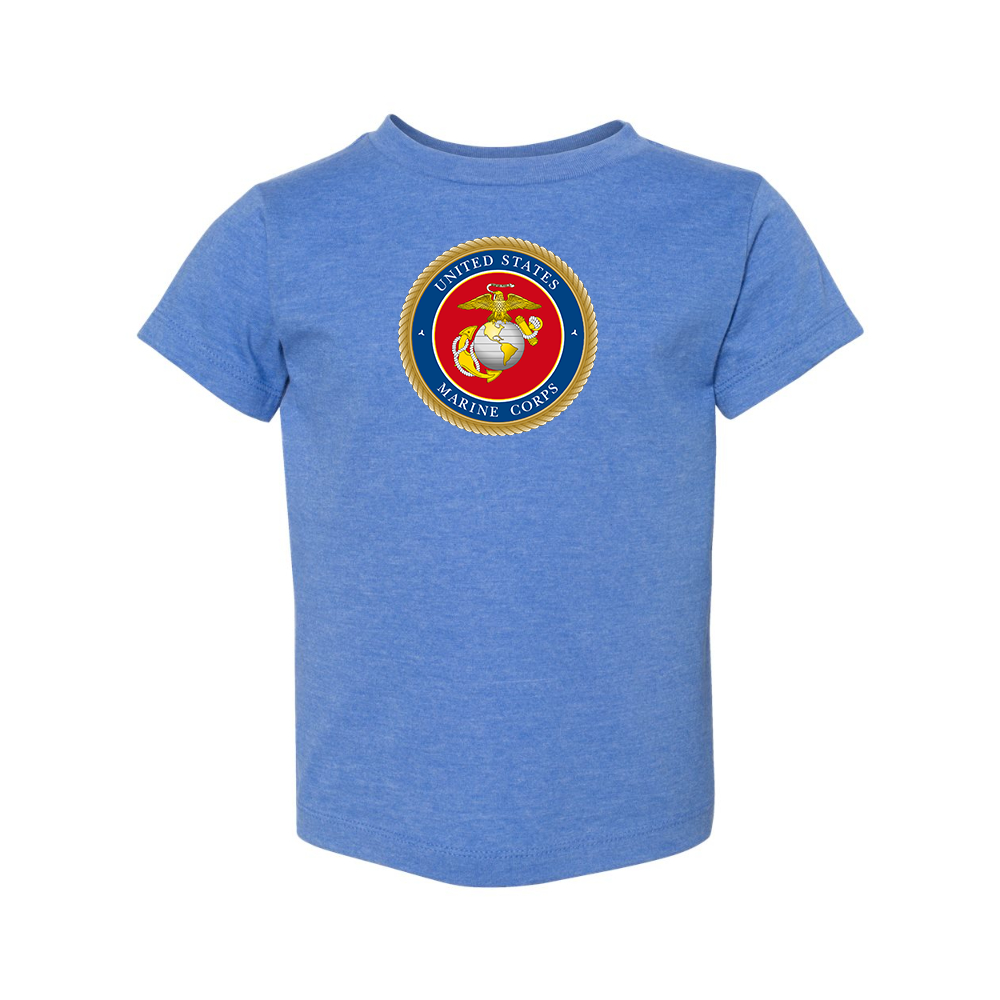USMC Emblem BELLA  CANVAS Toddler Jersey Tee