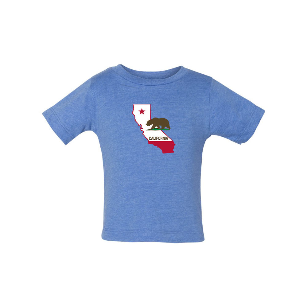 California Bear Map  BELLA CANVAS Infant Jersey Tee