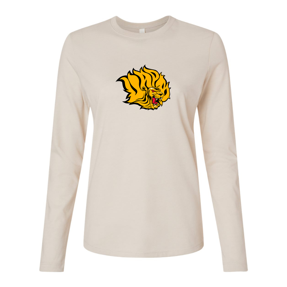 BELLA CANVAS Women’s Arkansas PB Golden Lions Jersey Long Sleeve Tee