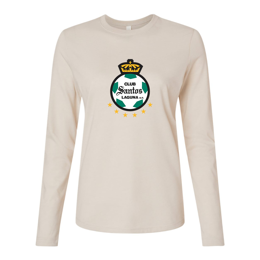 BELLA CANVAS Women’s Santos Laguna Soccer Jersey Long Sleeve Tee