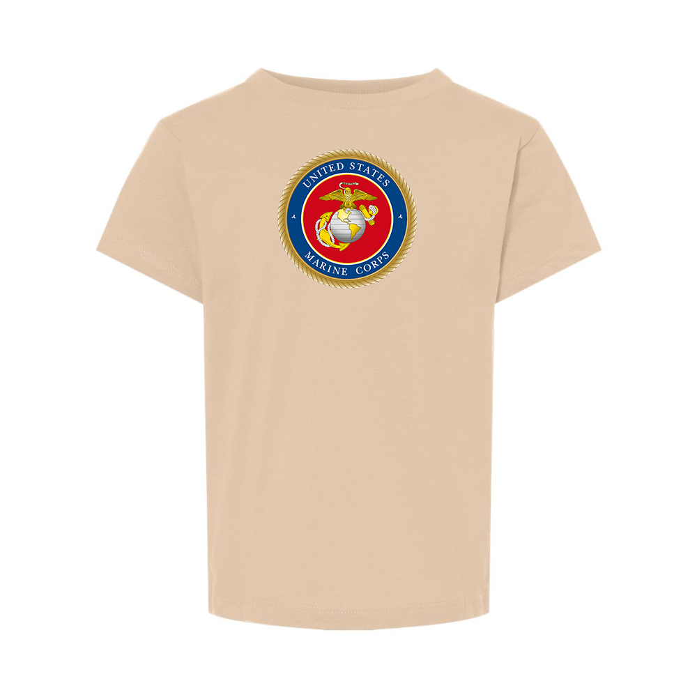 USMC Emblem BELLA  CANVAS Toddler Jersey Tee