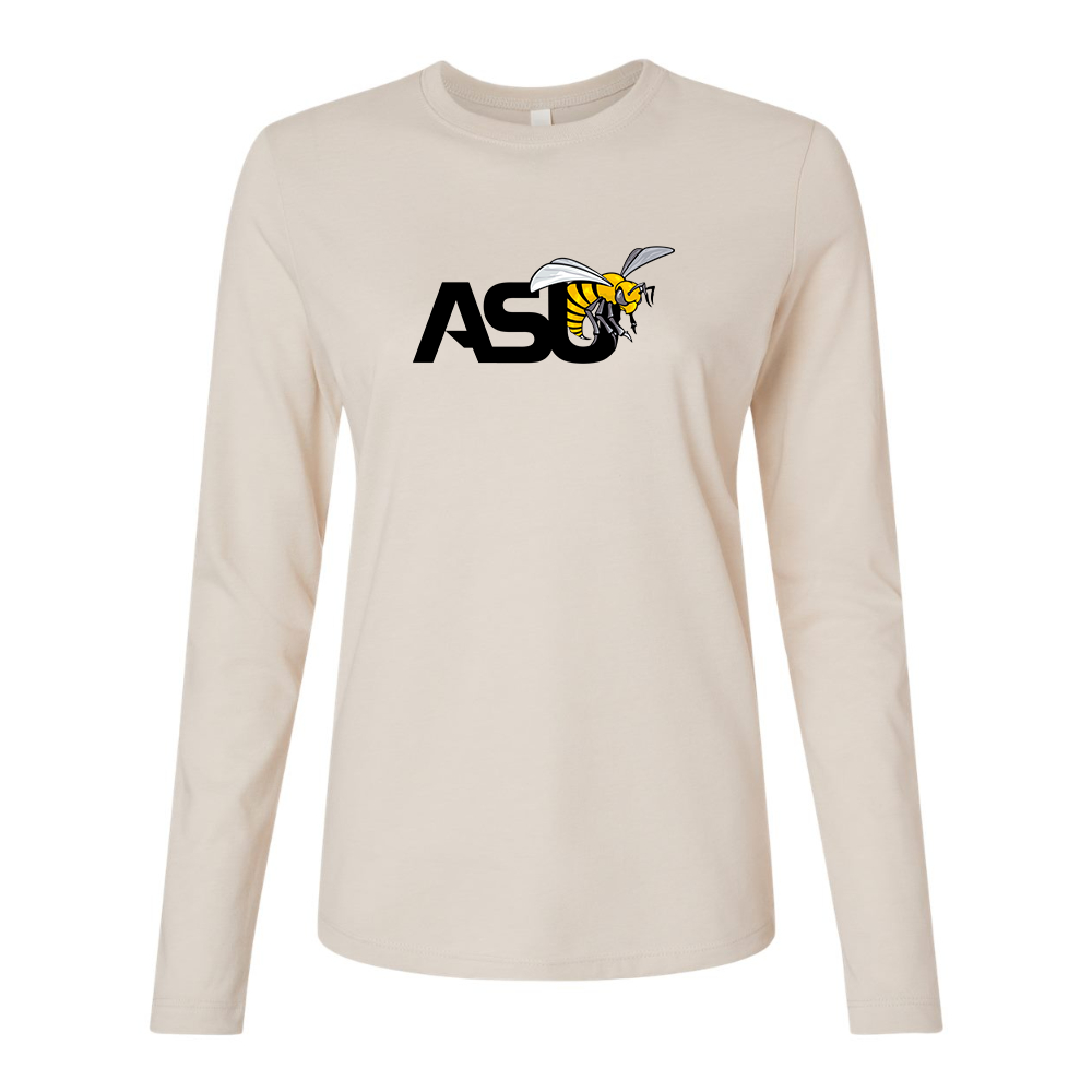 BELLA CANVAS Women’s Alabama State Hornets  Jersey Long Sleeve Tee