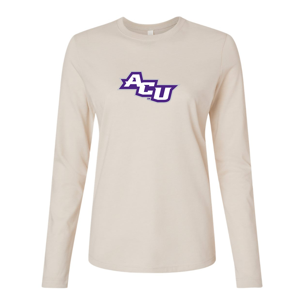 BELLA CANVAS Women’s Abilene Christian Wildcats  Jersey Long Sleeve Tee