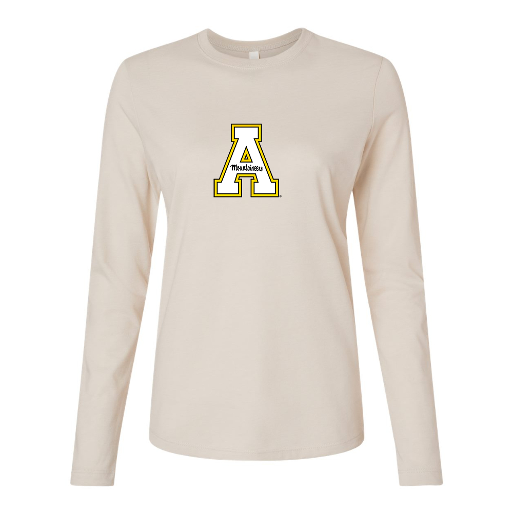 BELLA CANVAS Women’s Appalachian State Mountaineers Jersey Long Sleeve Tee