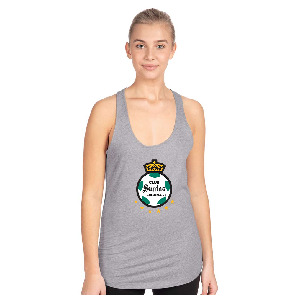 Women's Santos Laguna Soccer Next Level Ideal Racerback Tank