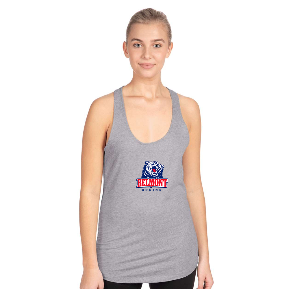 Women's Belmont Bruins  Next Level Ideal Racerback Tank