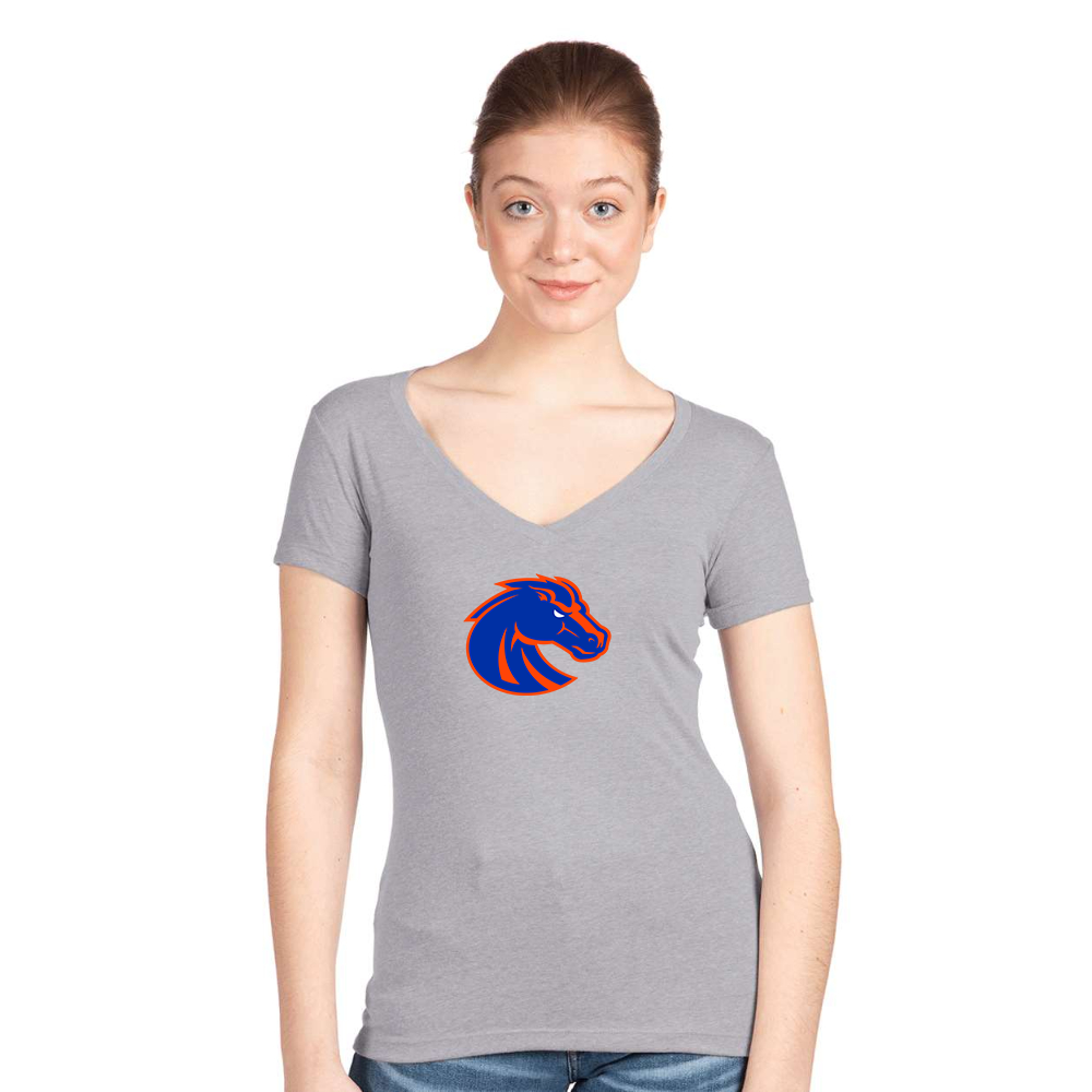 Women's Boise State Broncos   Next Level V-Neck T-Shirt
