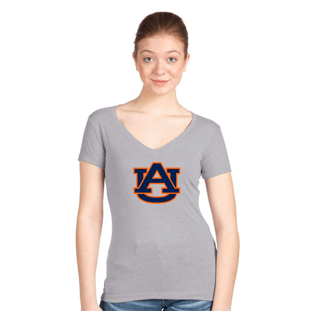 Women's Auburn Tigers  Next Level V-Neck T-Shirt