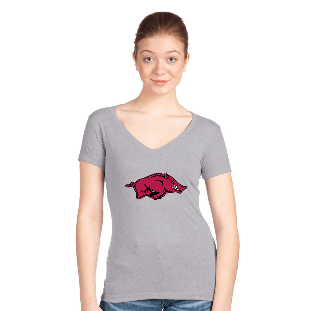 Women's   Arkansas Razorbacks Next Level V-Neck T-Shirt