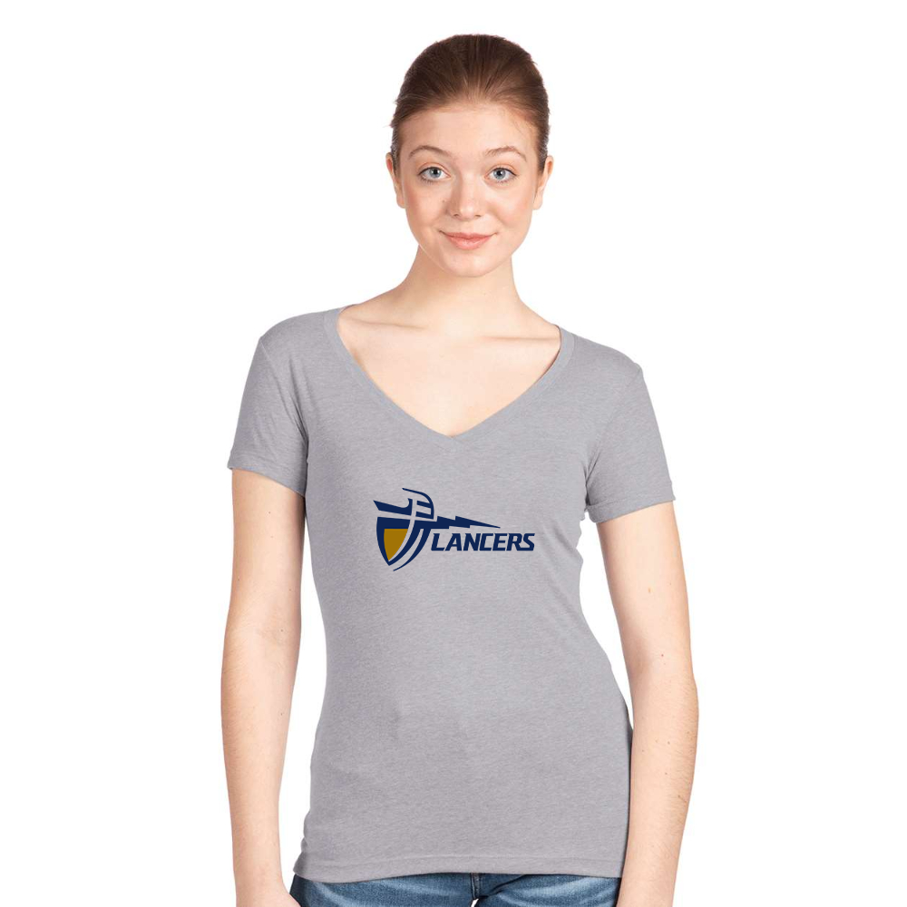 Women's California Baptist Lancers Next Level V-Neck T-Shirt