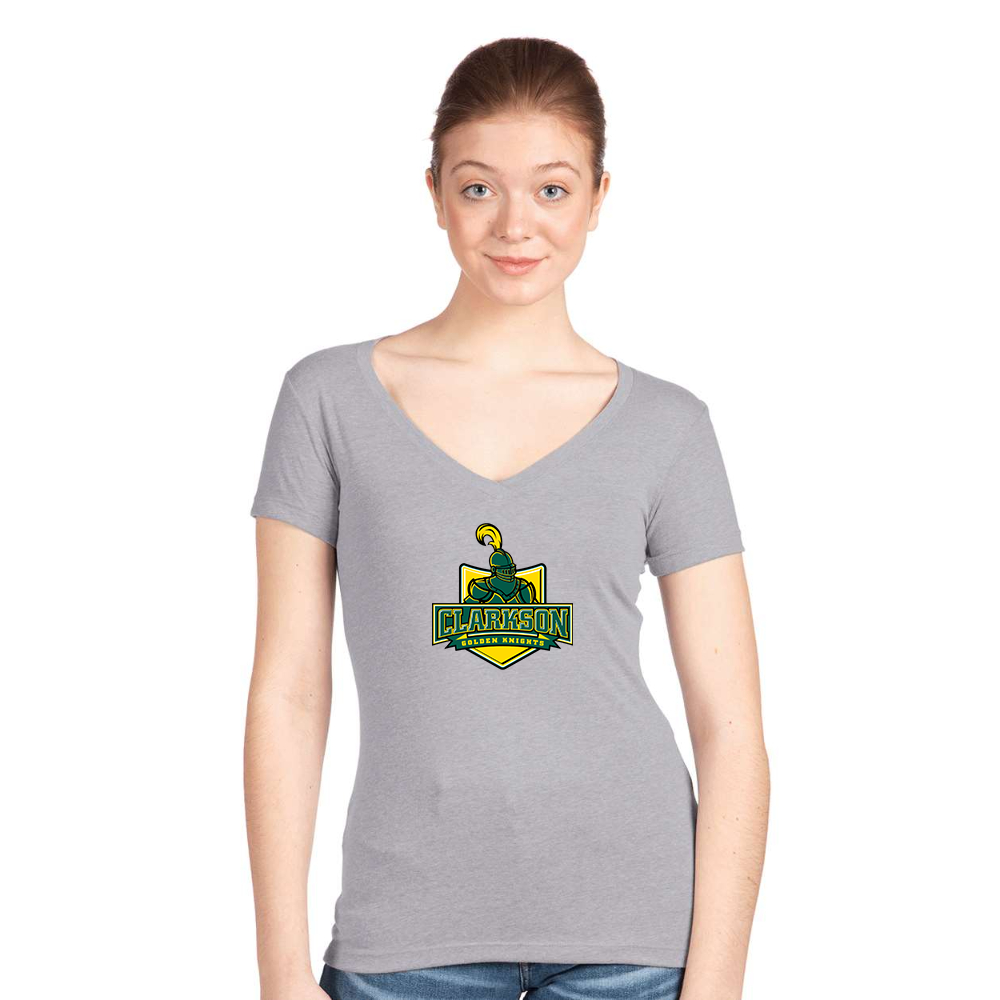 Women's Clarkson Golden Knights Next Level V-Neck T-Shirt