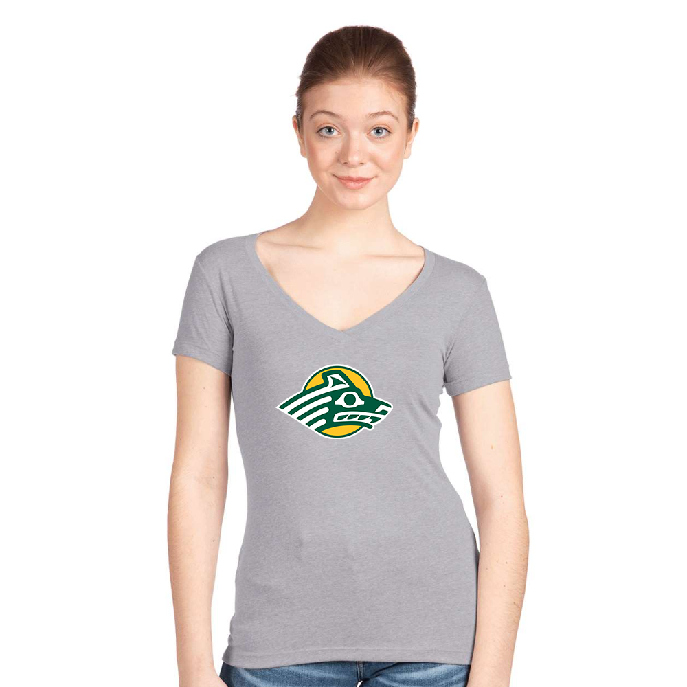 Women's Alaska Anchorage Seawolves  Next Level V-Neck T-Shirt