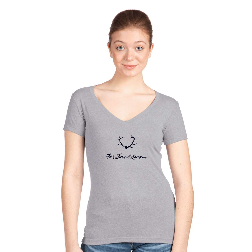 Women's For Loves & Lemons  Next Level V-Neck T-Shirt