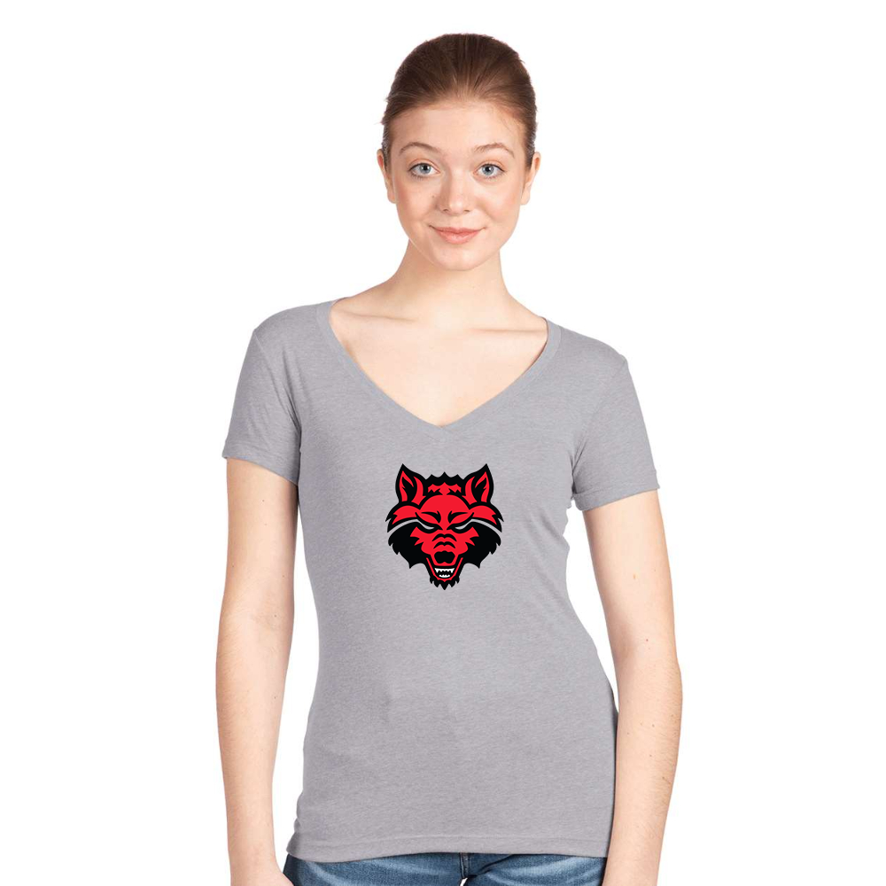 Women's  Arkansas State Red Wolves Next Level V-Neck T-Shirt