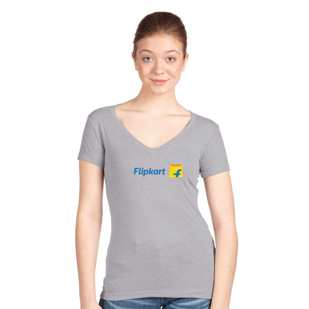 Women's  Flipkart  Next Level V-Neck T-Shirt