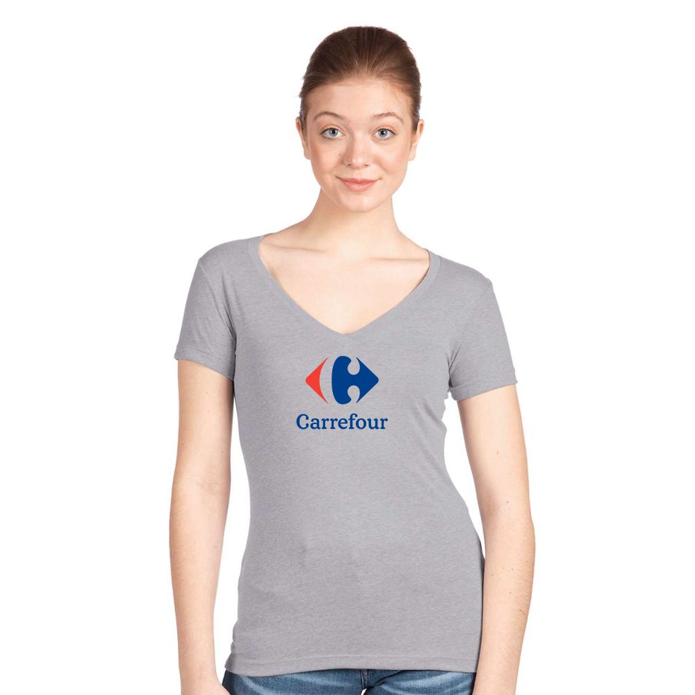 Women's Carrefour  Next Level V-Neck T-Shirt