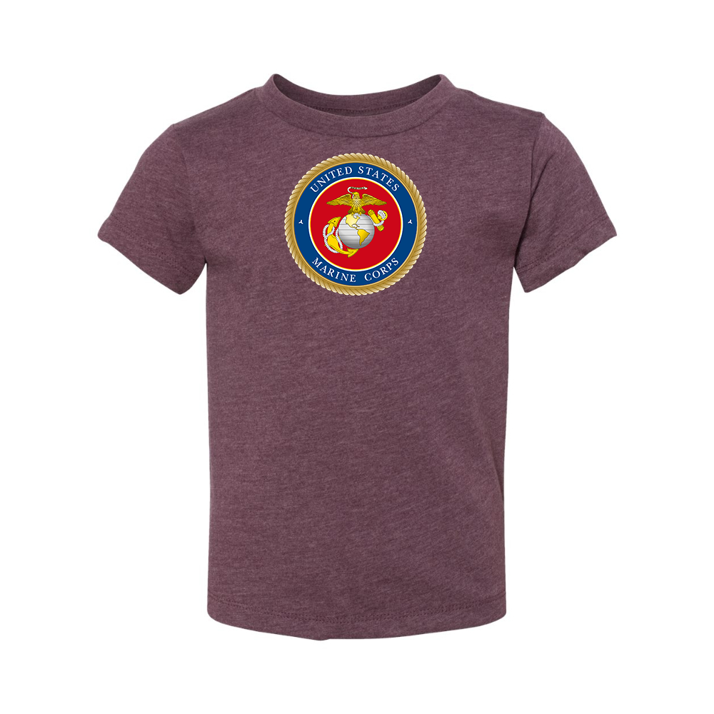 USMC Emblem BELLA  CANVAS Toddler Jersey Tee