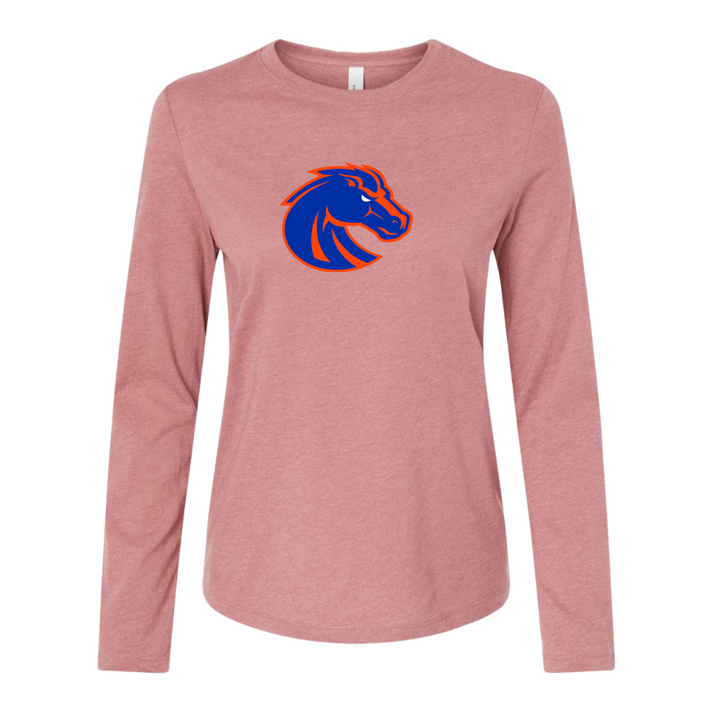 BELLA CANVAS Boise State Broncos Jersey Long Sleeve Tee