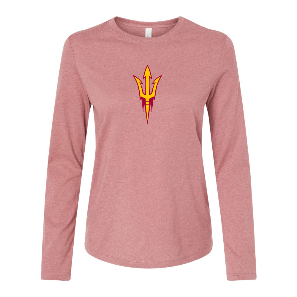 BELLA CANVAS Women’s Arizona State Sun Devils Jersey Long Sleeve Tee