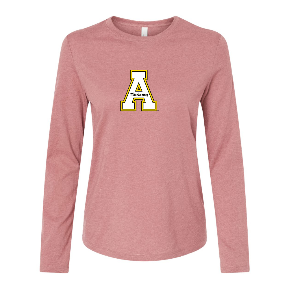 BELLA CANVAS Women’s Appalachian State Mountaineers Jersey Long Sleeve Tee